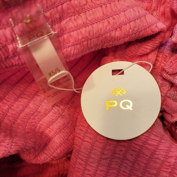 Anthropologie X PQ Swim Carrie Smocked Ruffle Mini Dress XS/S - Picture 4 of 5